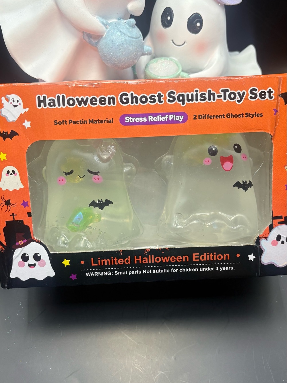 Halloween Ghost Squish-Toy Set girl and boy limited edition Vaseline texture